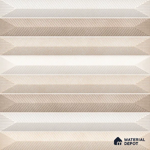 Faux Subway  Tile TL 07243 Crayon 5001 Luster 1 ft x 1 ft Ceramic Matte Finish - 9 mm |Random 4 | 2 mm Spacer is Mandatory | Please Expect a Slight Variation of Pattern (Sample)